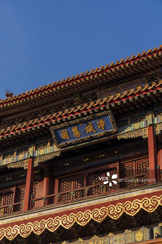 雍和宫万福阁是雍和宫最雄伟的建筑，也是全国重点文物保护单位雍和宫的重要组成部分。图片素材