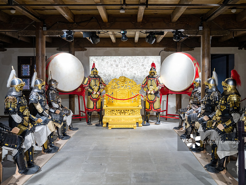 浙江嘉兴海宁盐官古镇风光图片素材