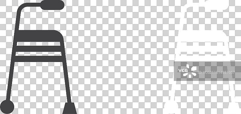 步行者图标细线集图片素材