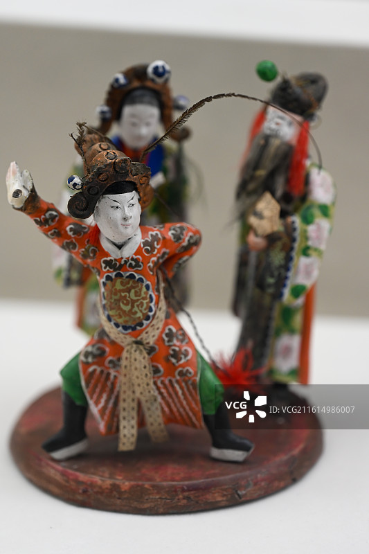 清代彩塑蟠桃会：无锡惠山泥塑的艺术瑰宝图片素材