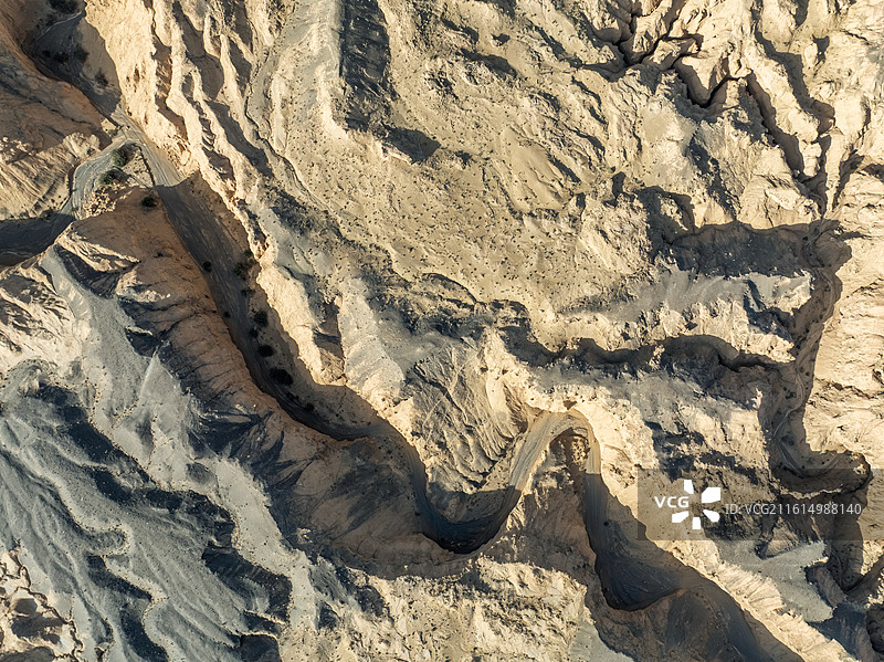 青海大大柴旦德令哈地下雅丹地貌，大柴旦峡谷地貌图片素材