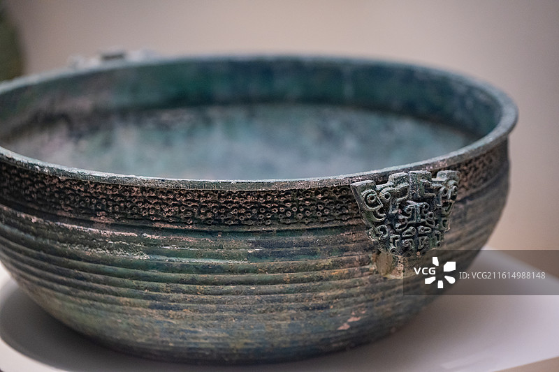 国家博物馆 春秋 徐 “徐王义楚”青铜盥盘 1979年江西靖安出土图片素材