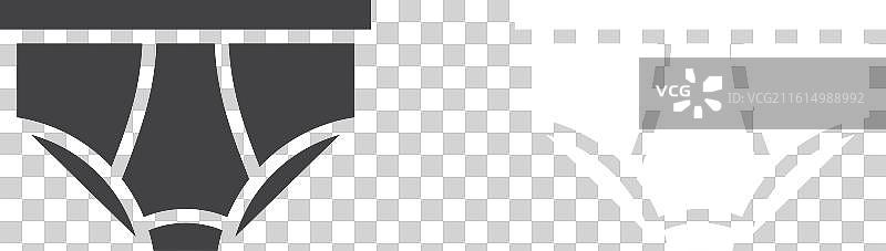 内裤图标细线集图片素材