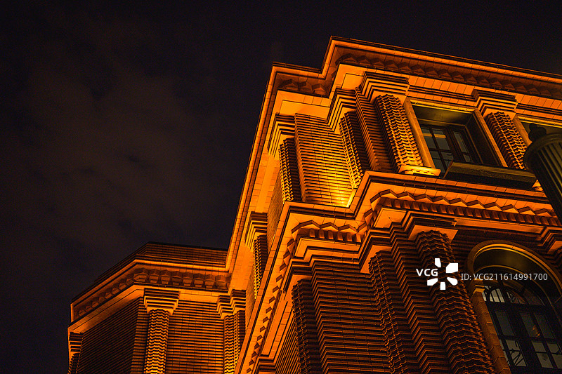 欧式建筑夜景图片素材