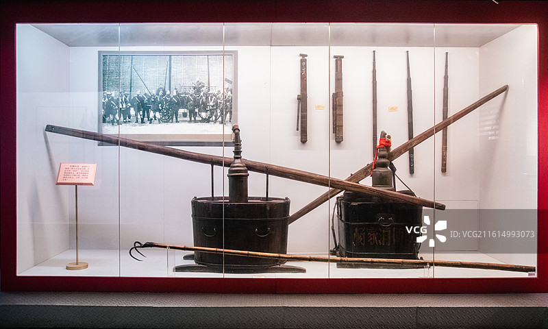 上海公安博物馆消防装备馆展厅图片素材
