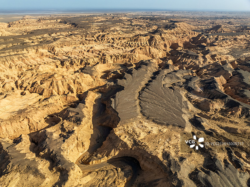 青海大大柴旦德令哈地下雅丹地貌，大柴旦峡谷地貌图片素材