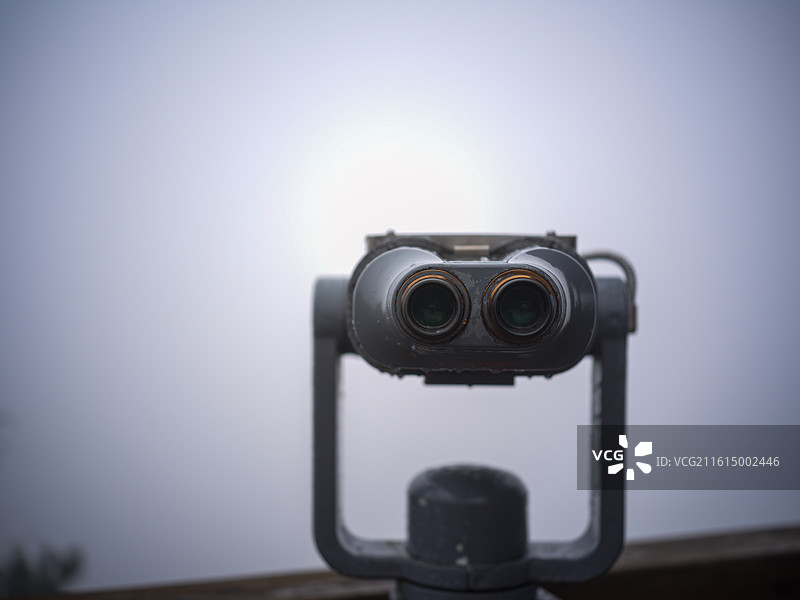 福建省泉州市德化县九仙山观景望远镜图片素材