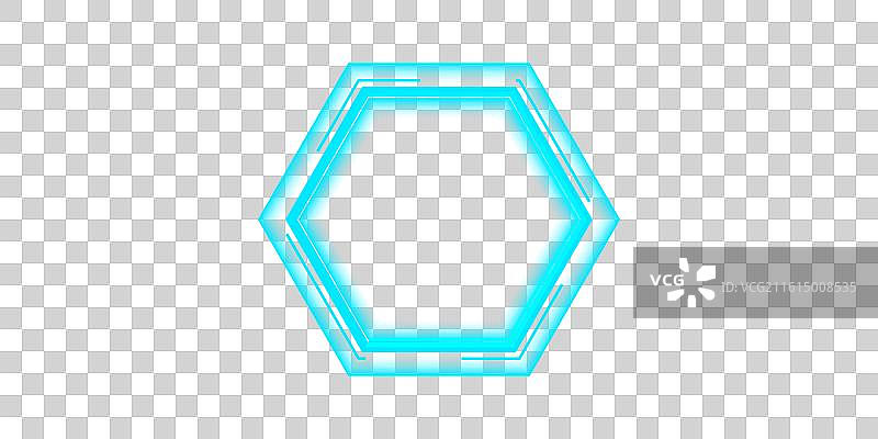 门边形科技边框图片素材