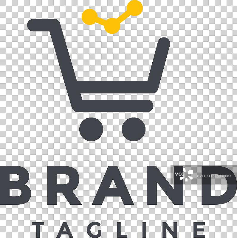 简单的商店利润图表标志设计图片素材