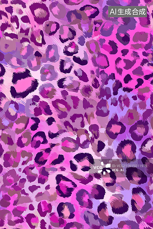 【AI数字艺术】粉紫豹纹图案素材时尚背景图片素材