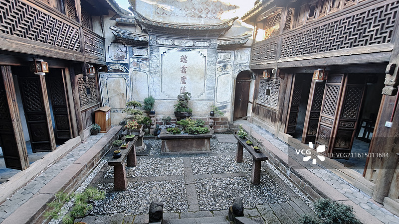 大理沙溪古镇欧阳大院图片素材