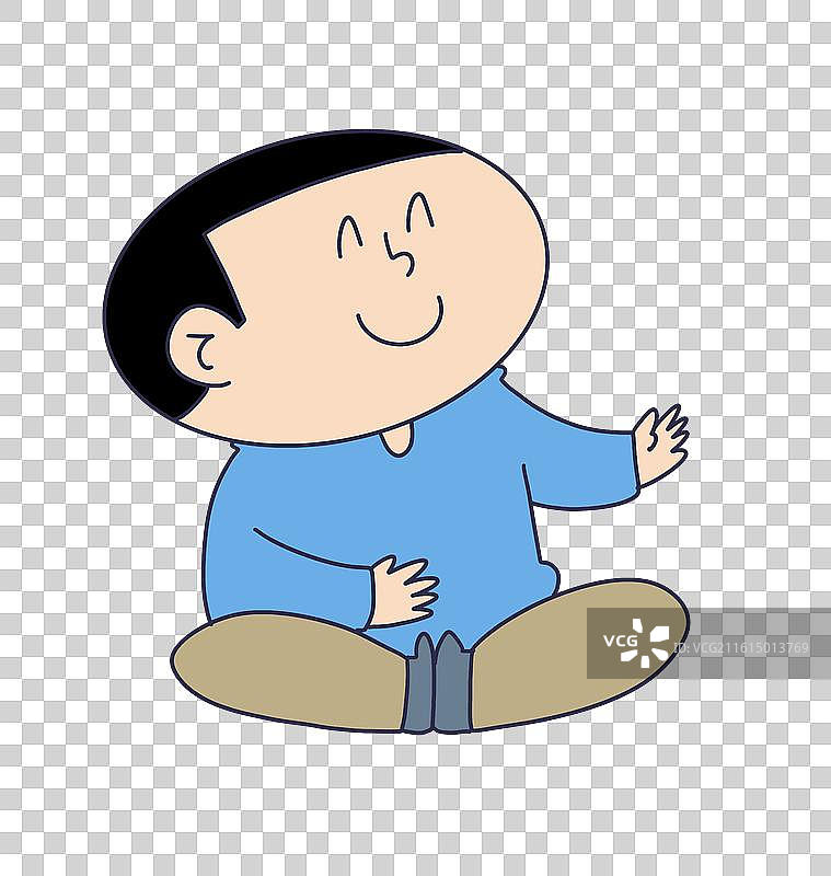 盘腿坐姿聊天沟通的人物图片素材