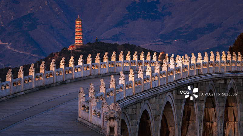 颐和园十七孔桥图片素材