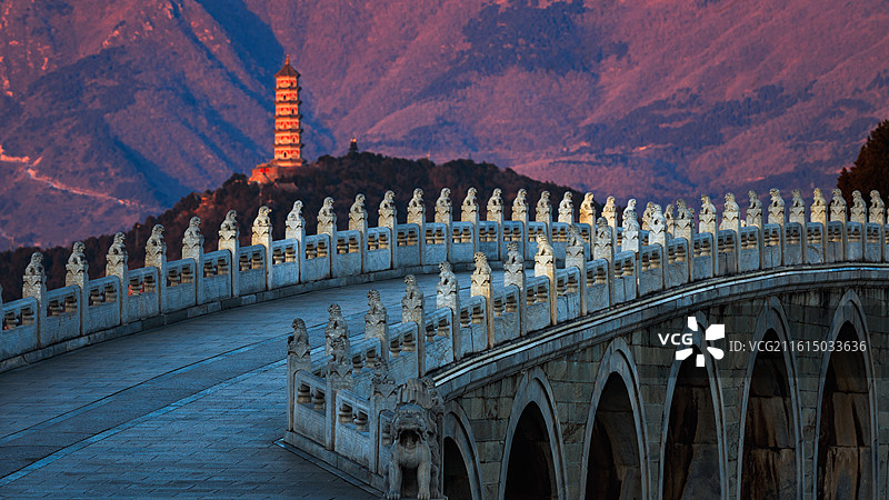 颐和园十七孔桥图片素材