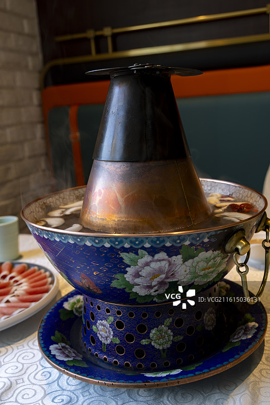 北京市美食涮羊肉摄影图片涮羊肉铜锅图片素材