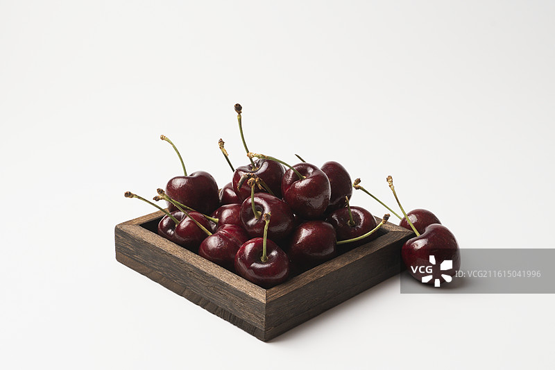 美食静物摄影——新鲜的车厘子樱桃图片素材