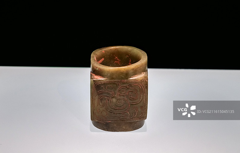 玉琮 西周 陕西长安张家坡西周墓地 中国考古博物馆（中国历史研究院）宅兹中国展厅图片素材