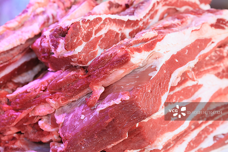 上海农贸市场蔬菜猪肉牛肉海鲜鱼水果腊肉鸡鸭炒货春节年货特写图片素材