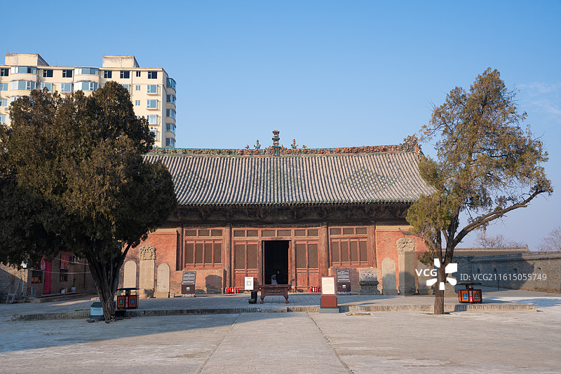 新绛县元代建筑稷益庙大殿图片素材