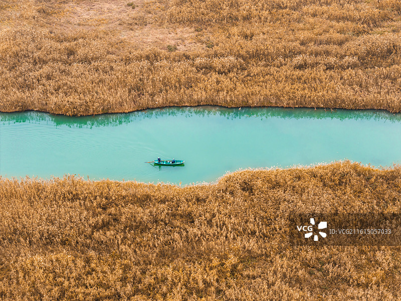 杭州西溪湿地航拍图片素材