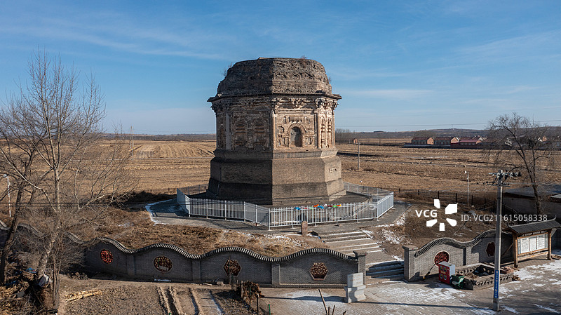 宁城半截塔图片素材