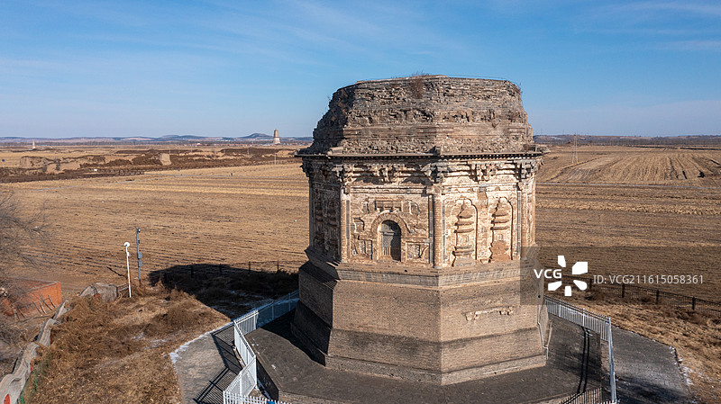 宁城半截塔图片素材