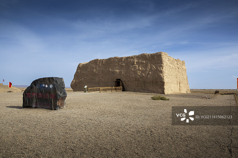 玉门关小方盘遗址图片素材