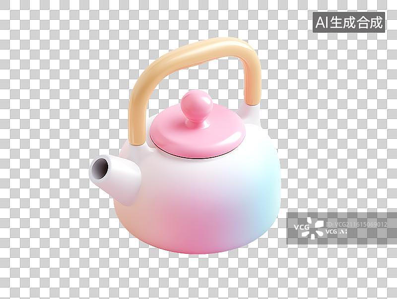 【AI数字艺术】卡通烧水壶图片素材