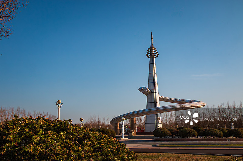 同三公路纪念塔图片素材