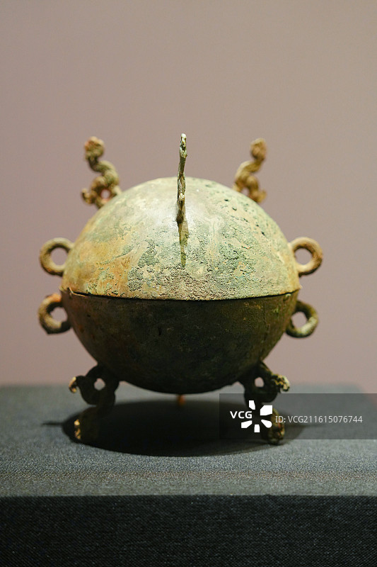 广西壮族自治区博物馆中国西南地区青铜文明特展战国时期铜敦图片素材