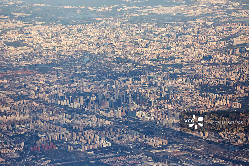 航拍北京城市风光图片素材