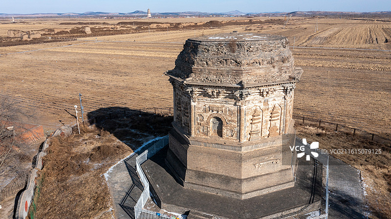 宁城半截塔图片素材