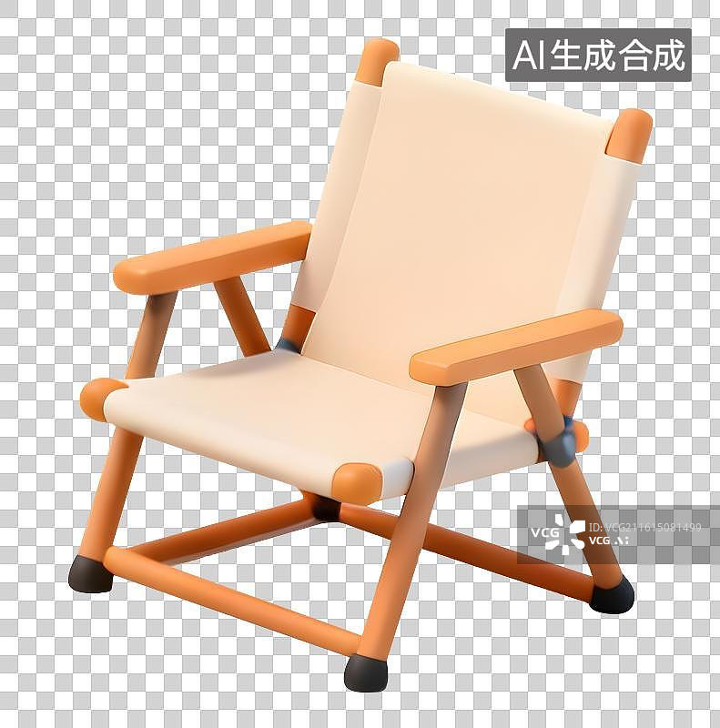 【AI数字艺术】AIGC：露营椅子，设计元素，免抠图形图片素材