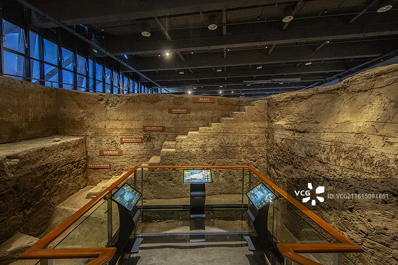 北京路县故城遗址博物馆：东侧遗址展厅图片素材