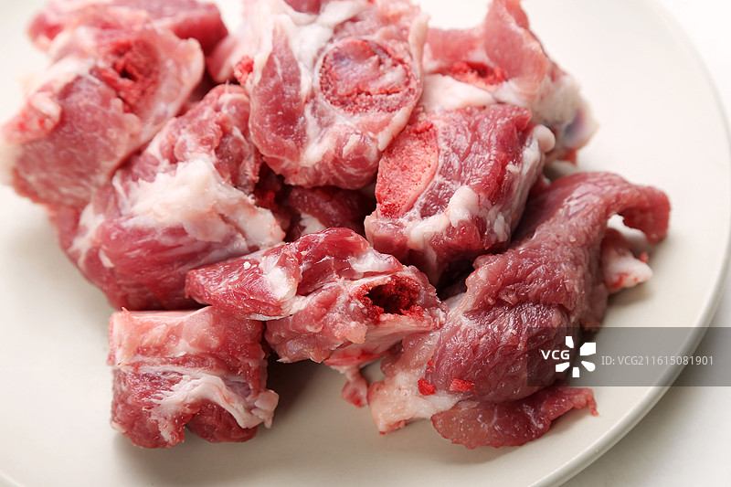 新鲜生排骨粒图片素材