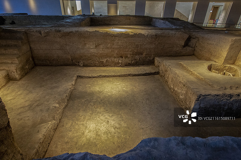 北京路县故城遗址博物馆：东侧遗址展厅图片素材