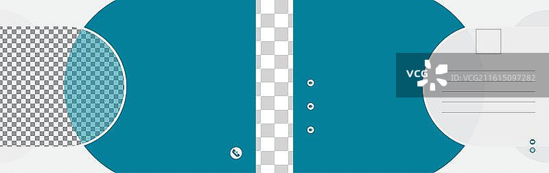 创意现代双面明信片图片素材