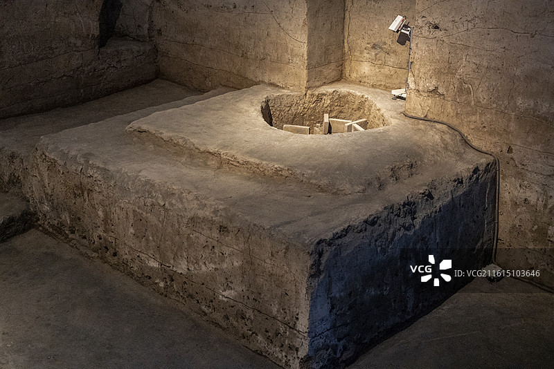 北京路县故城遗址博物馆：西侧遗址展厅图片素材