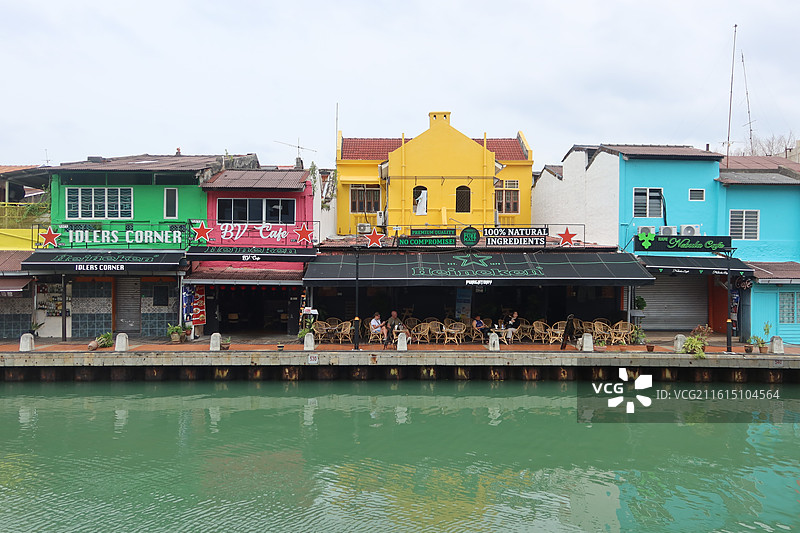 马来西亚马六甲彩虹房子图片素材
