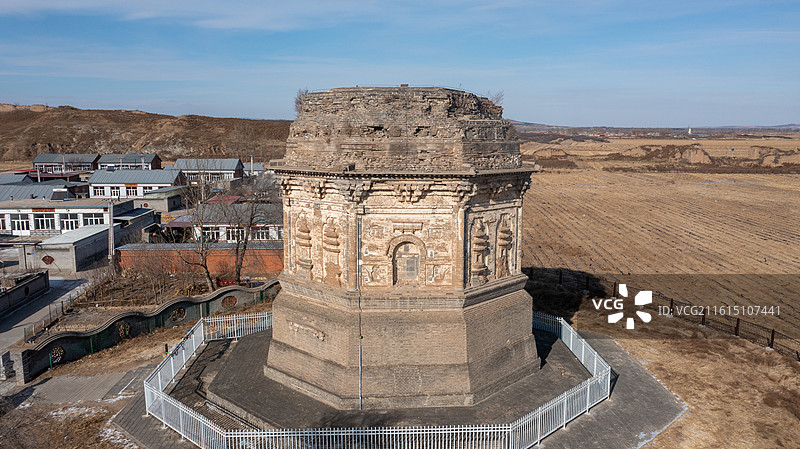宁城半截塔图片素材