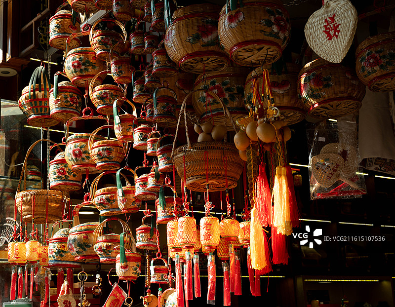 汕头竹编工艺品图片素材