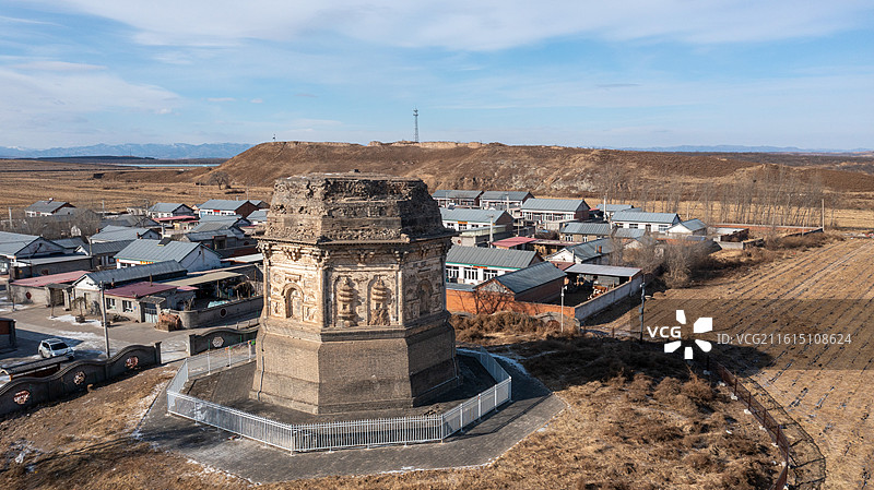 宁城半截塔图片素材