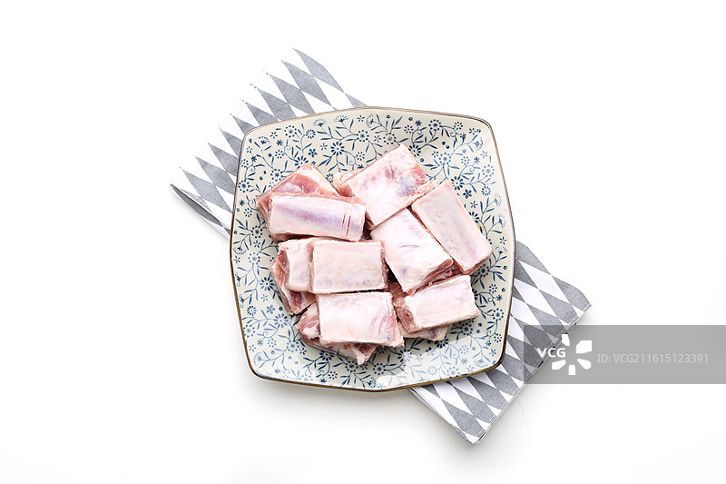 新鲜生排骨段图片素材