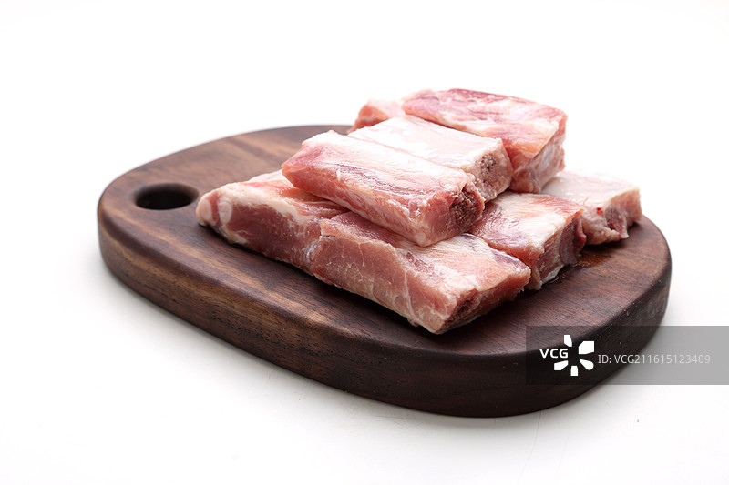 新鲜生排骨段图片素材