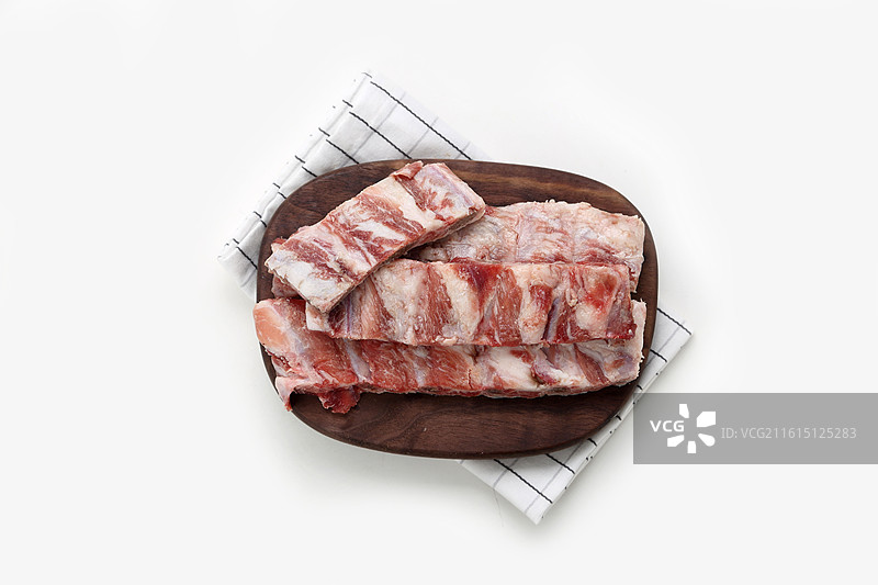 新鲜生排骨段图片素材