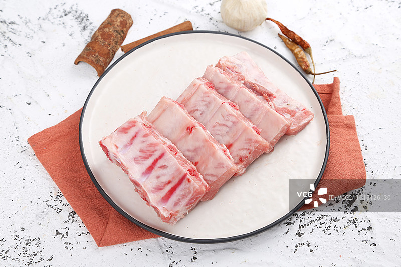 新鲜生排骨段图片素材