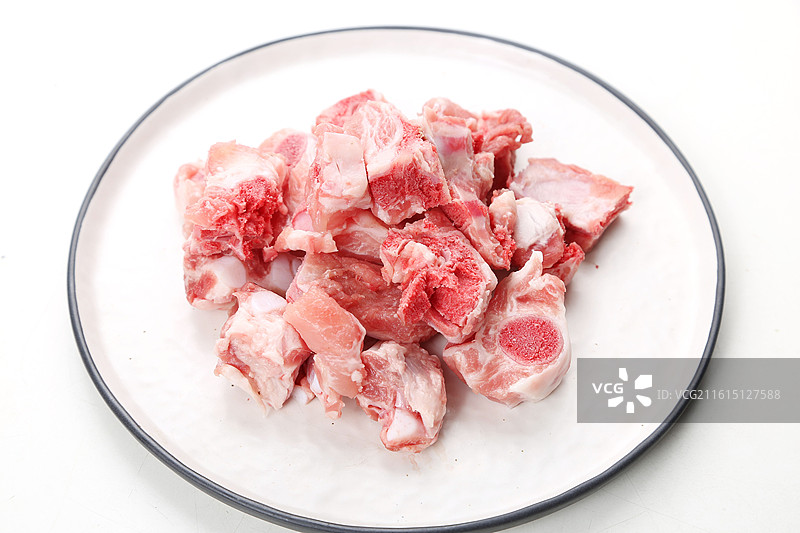新鲜生排骨粒图片素材
