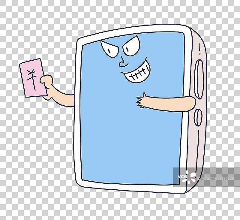 拿着现金的手机形象图片素材