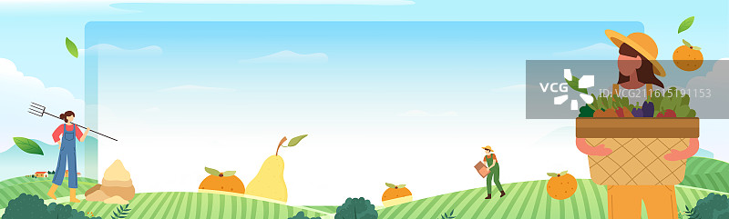 秋天的麦田图片素材