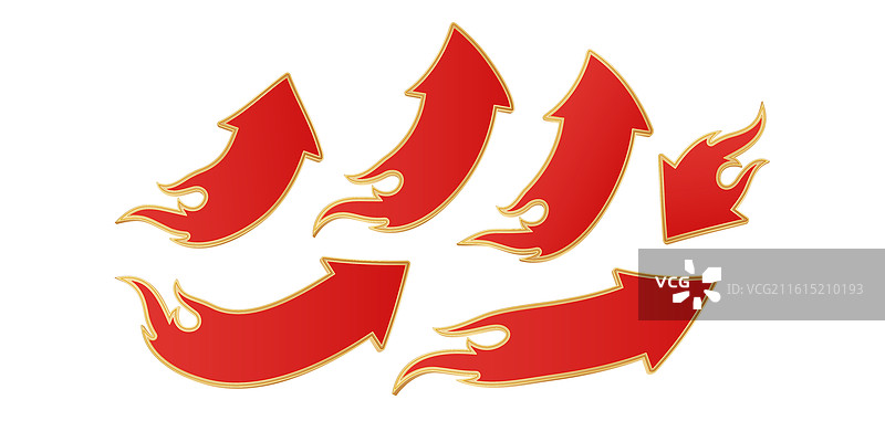 红色箭头标签图片素材